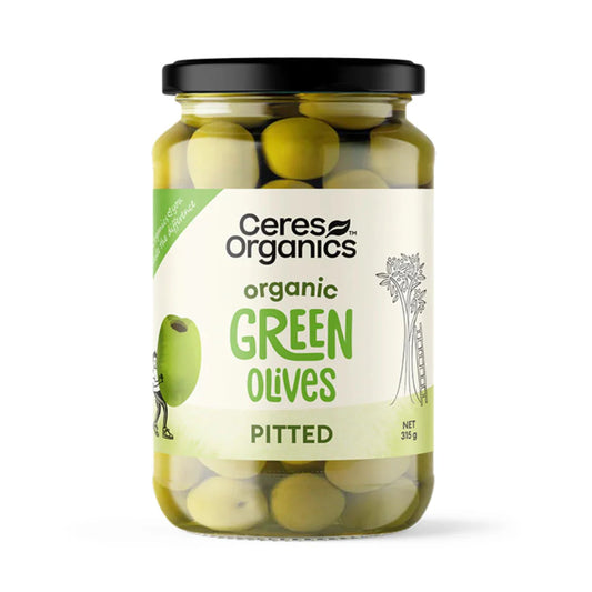 Organic Green Olives Pitted