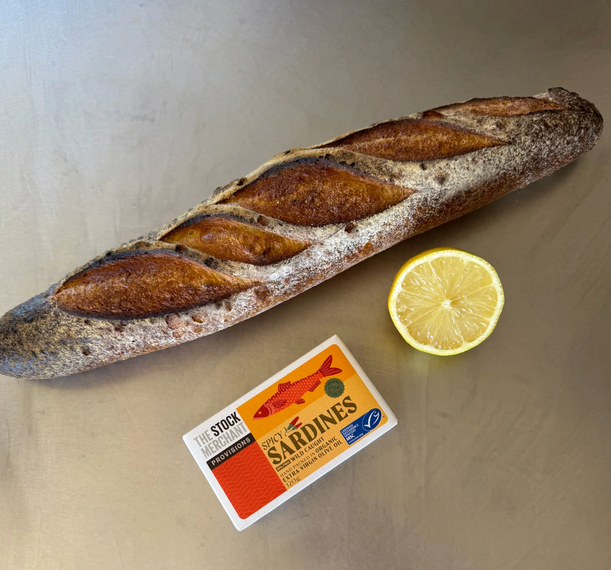 The Stock Merchant Spicy Sardines in Extra Virgin Olive Oil 120 g