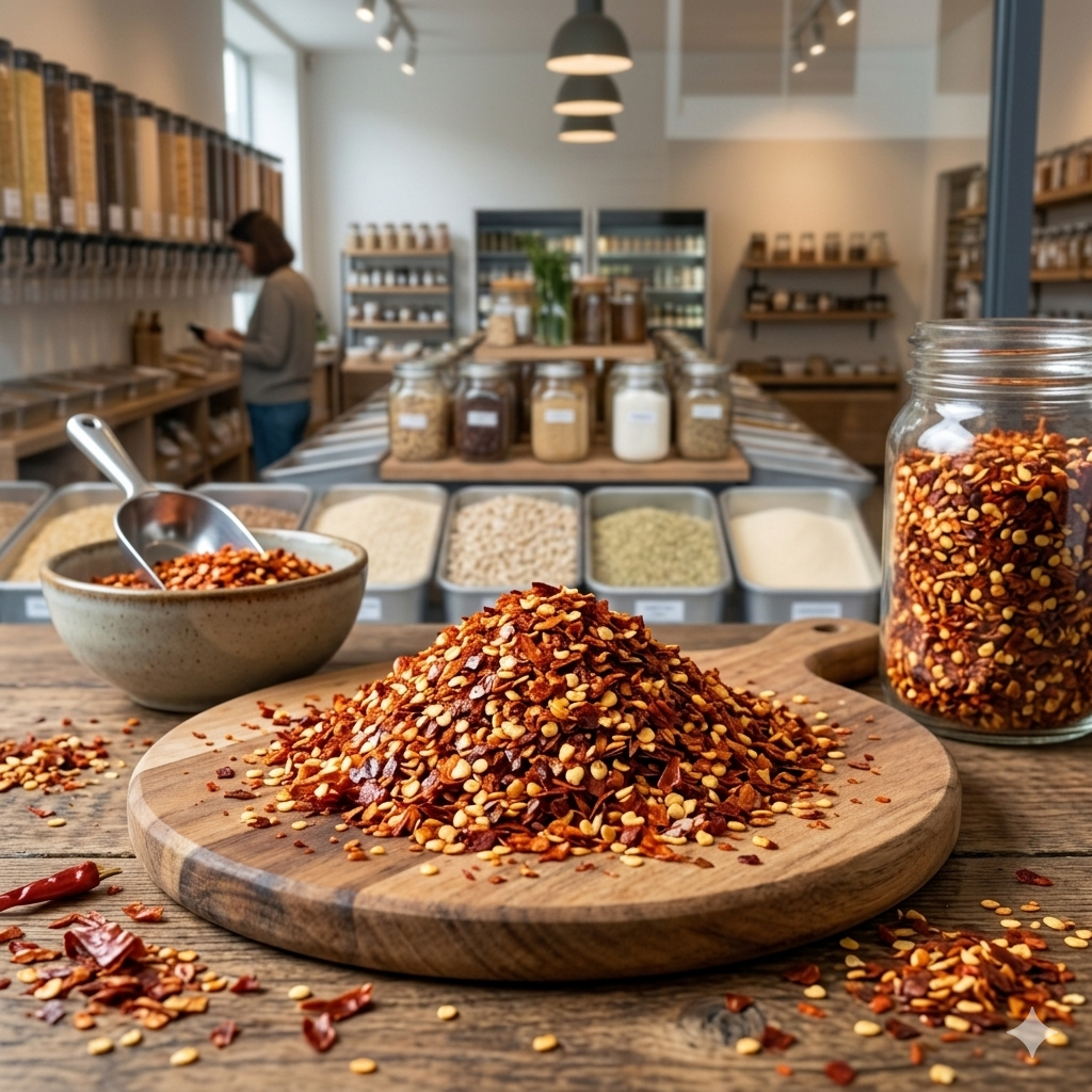 Chilli Flakes Crushed Hot with Seeds