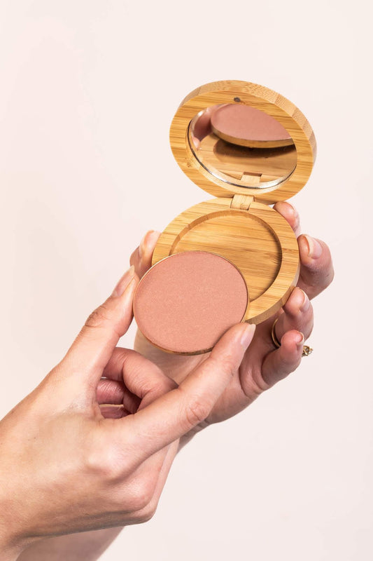 Dusty Pink Pure Pressed Mineral Blusher Compact