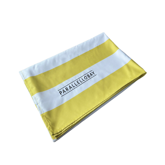 Parallello Bay Towel Sunshine Yellow, photo 2, Scoop Wholefoods Cottesloe