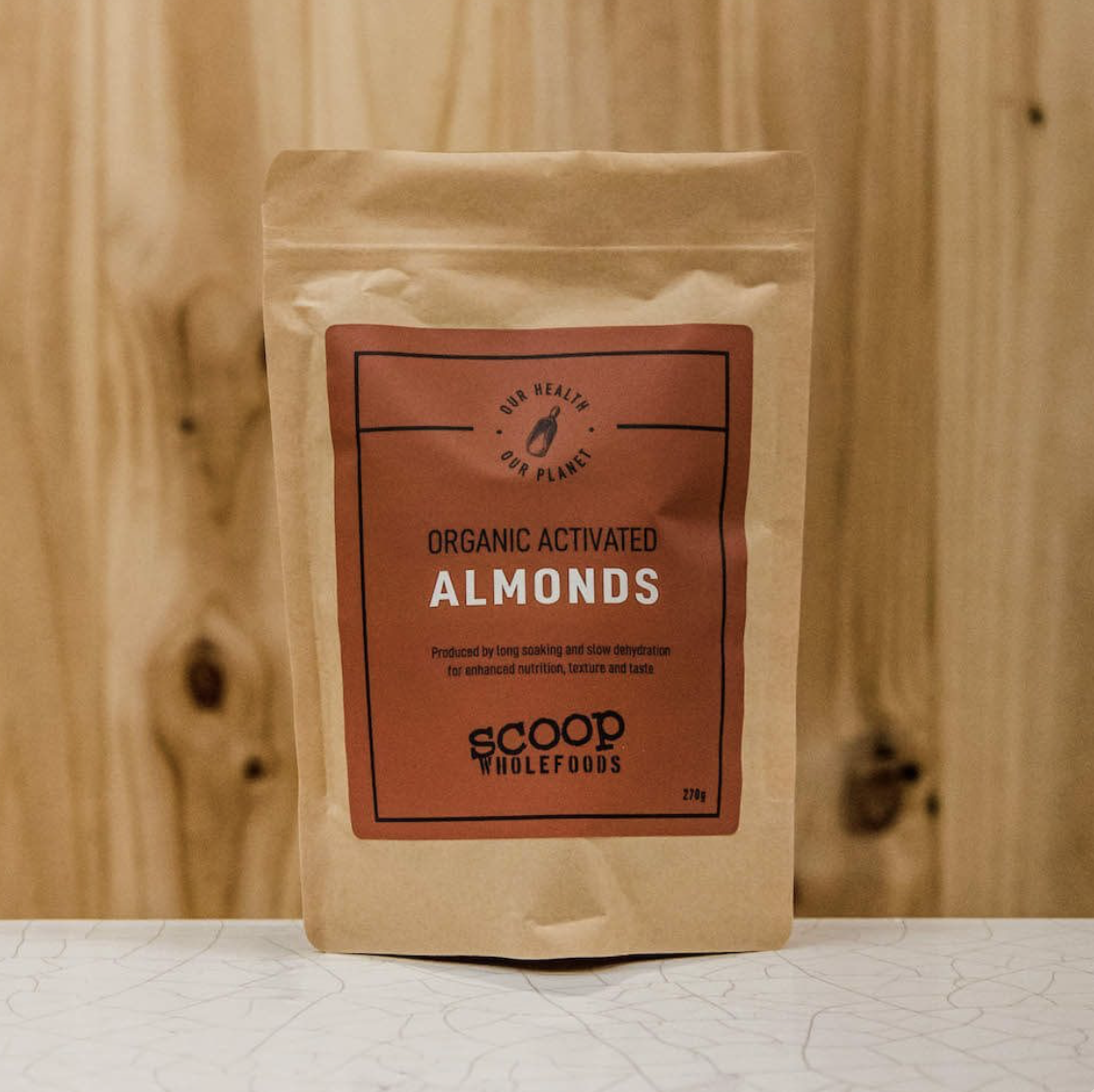 ACTIVATED ALMONDS ORGANIC 270G