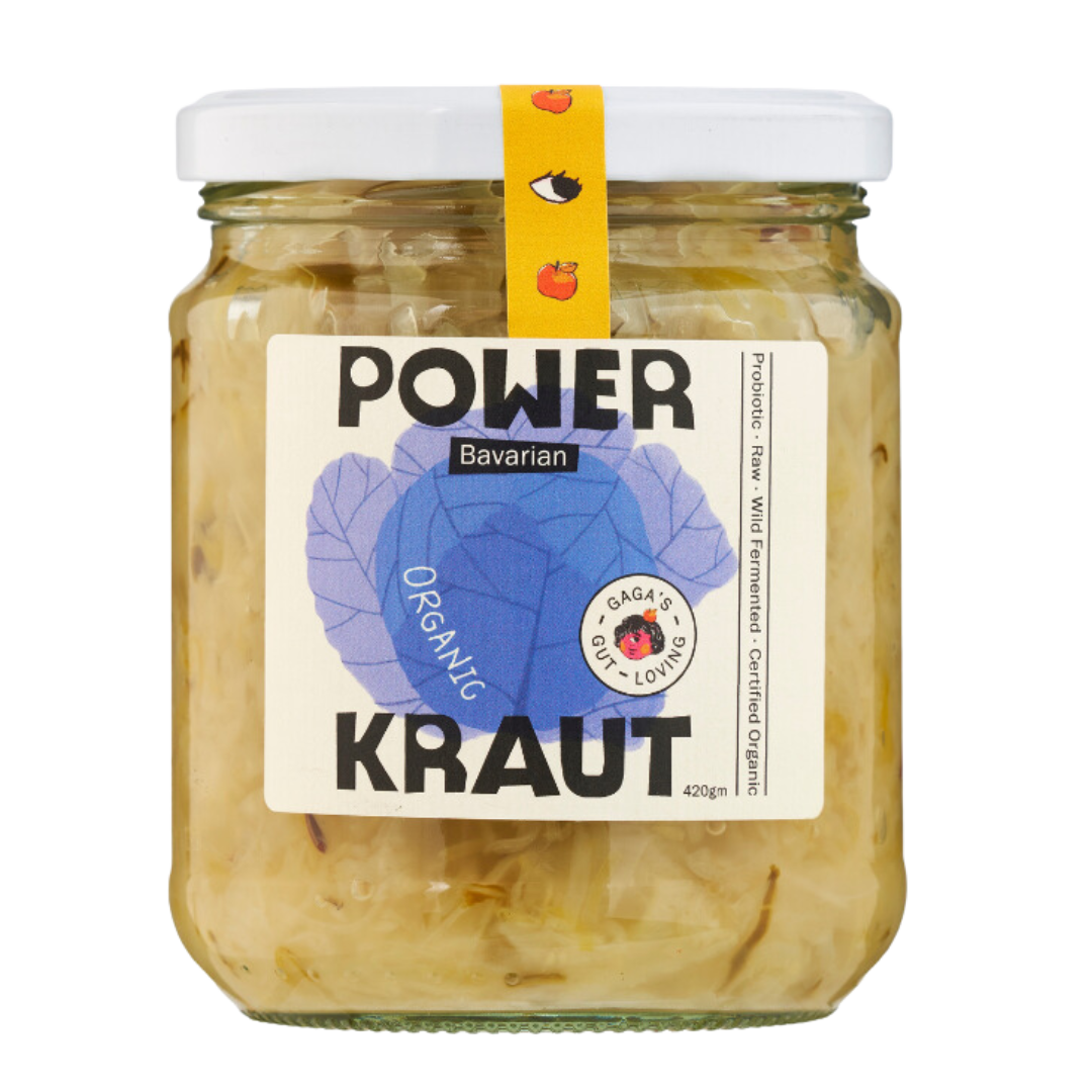 Gaga's Power Kraut Bavarian sauerkraut jar