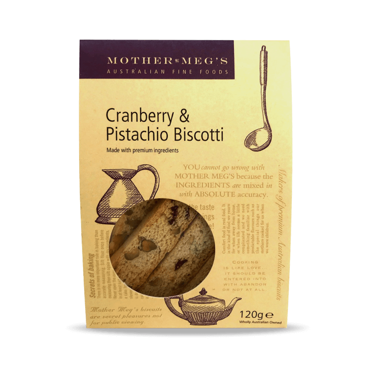 Mother Meg's Cranberry & Pistachio Biscotti