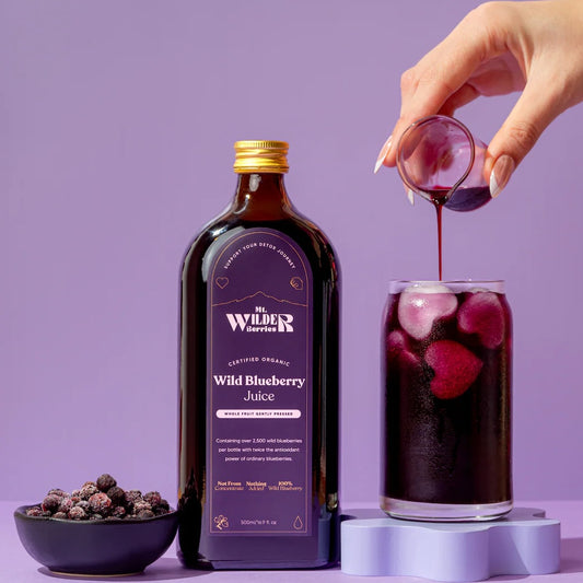 Wild Blueberry Organic Pressed Juice 500ml