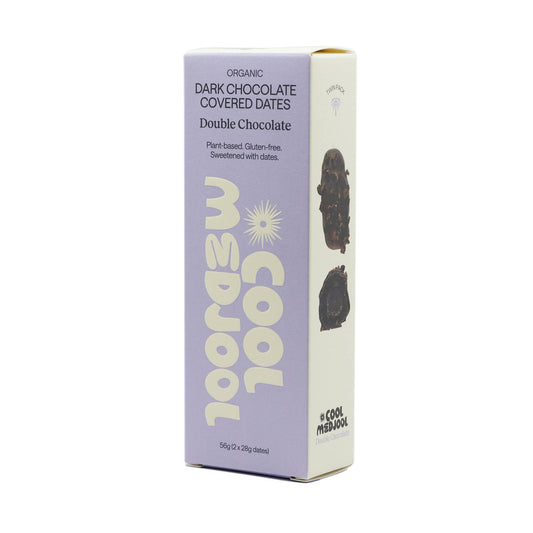 Cool Medjool Double Chocolate Twin Pack 56g, box, Scoop Wholefoods Cottesloe