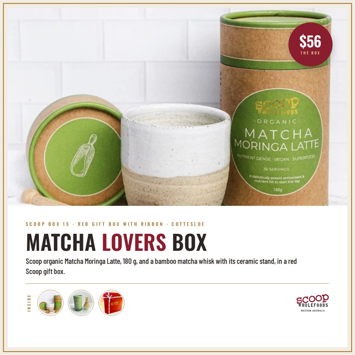 Matcha Lovers Box, Scoop Wholefoods Cottesloe