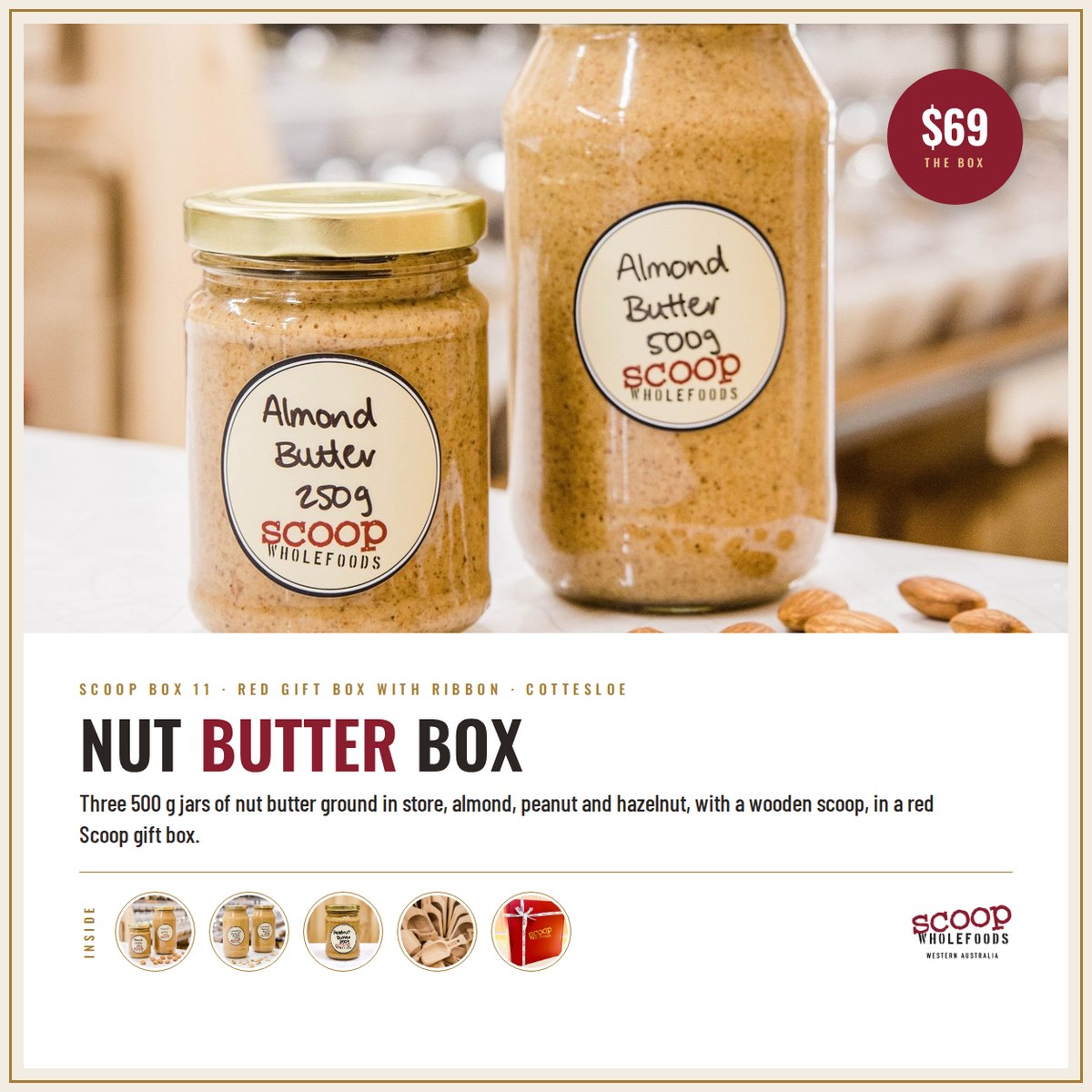 Nut Butter Box, Scoop Wholefoods Cottesloe