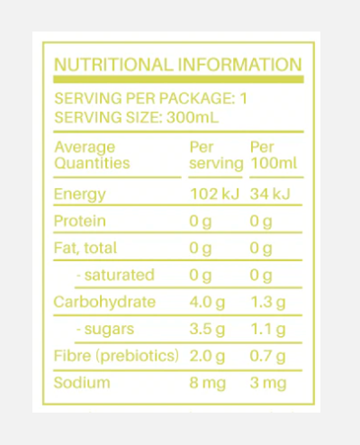 FODMAP - ICED TEA- CITRUS WITH PROBIOTICS 300ML 300ML