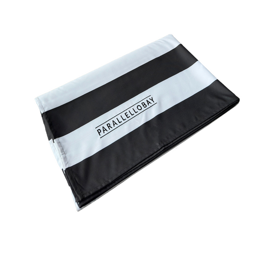 Parallello Bay Towel Outback Black, photo 2, Scoop Wholefoods Cottesloe
