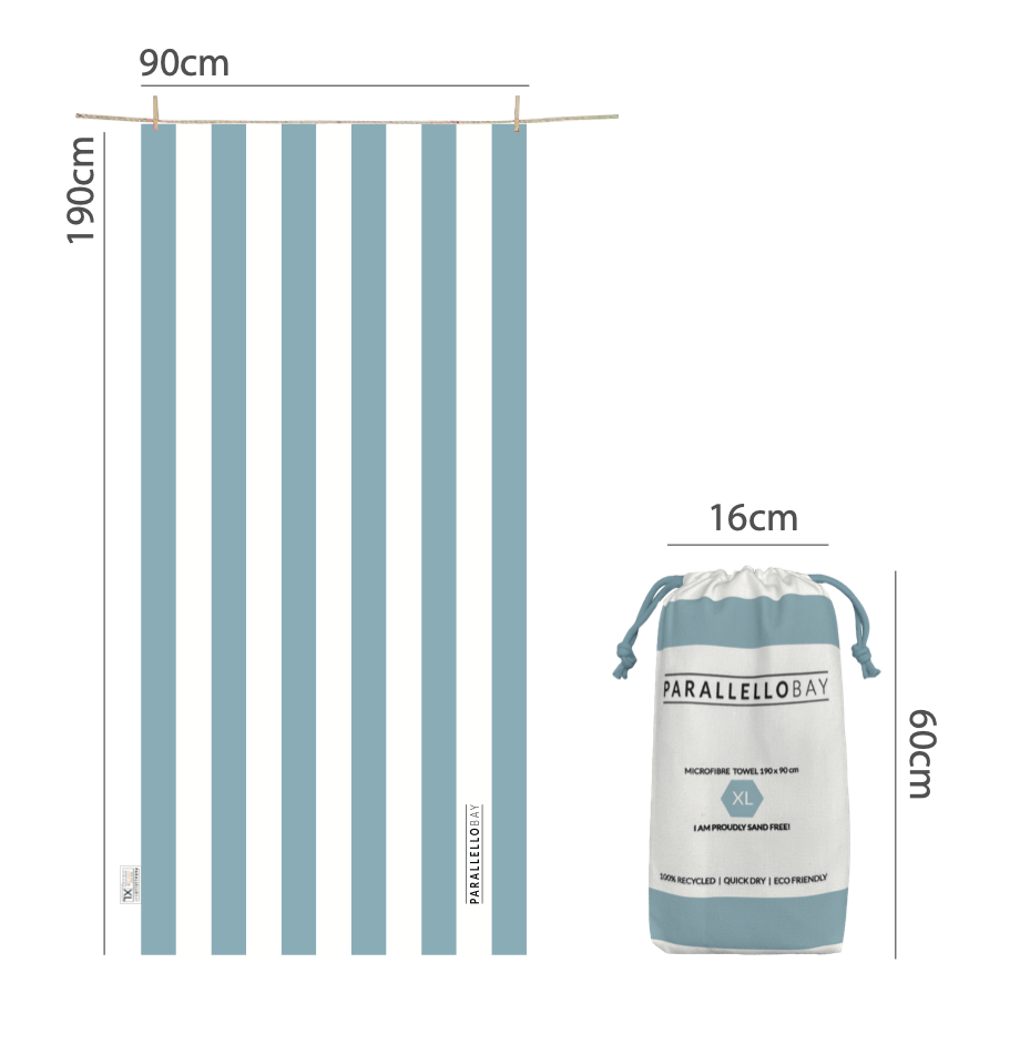 SAND-FREE BEACH TOWEL BABY BLUE