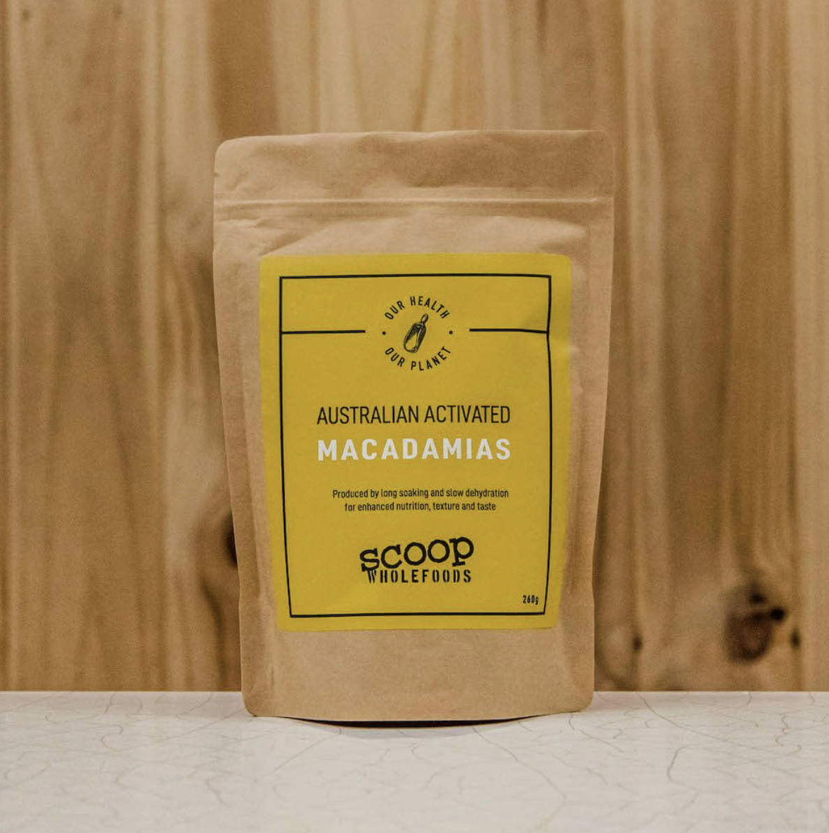 ACTIVATED MACADAMIA NATURAL 260G