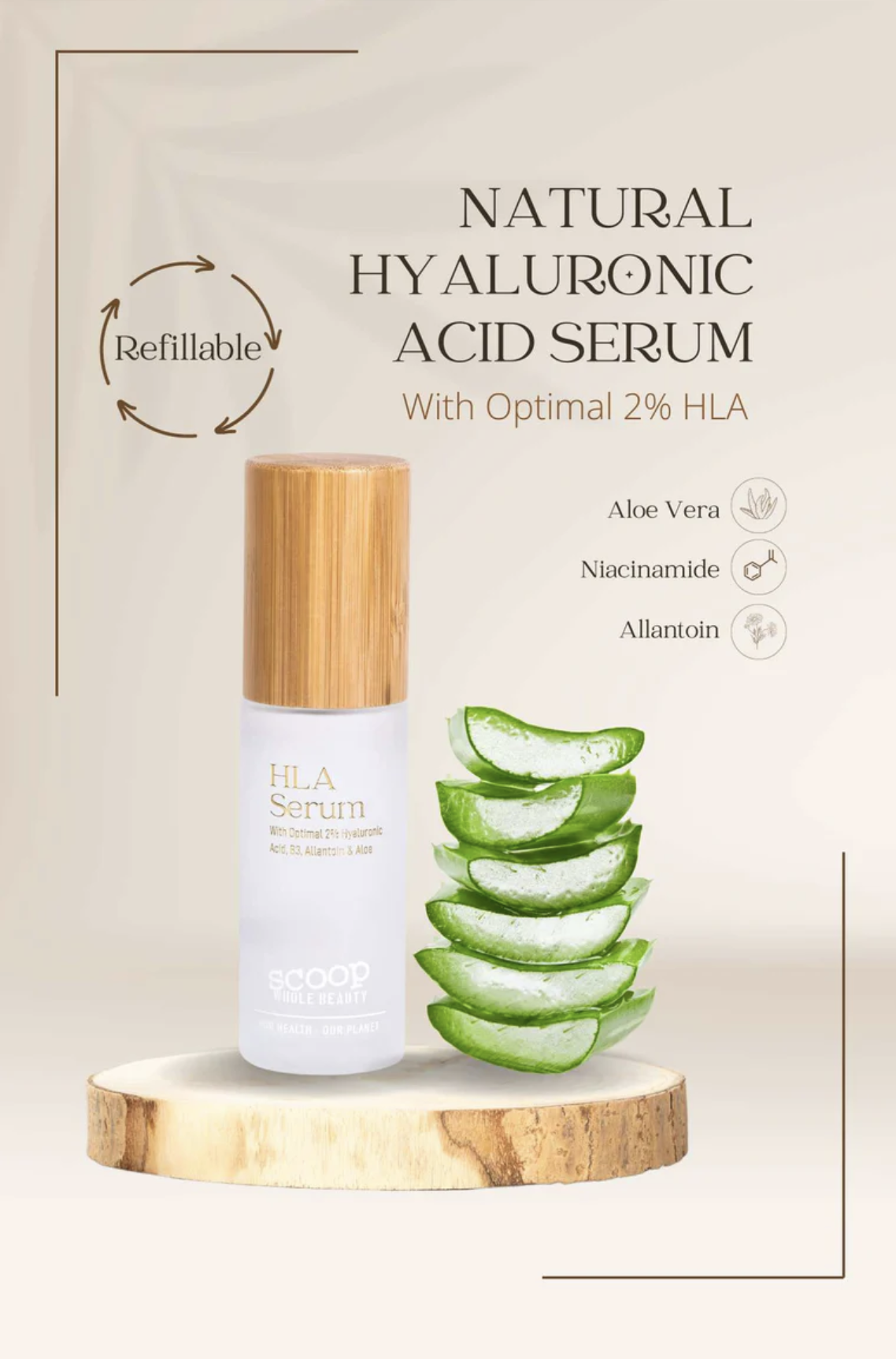 Natural Hyaluronic Acid Serum 2% + B3