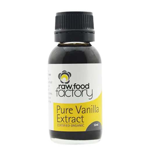 Raw Food Factory Organic Pure Vanilla Extract 50ml bottle