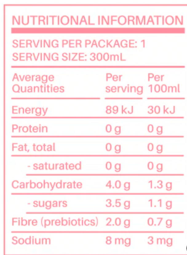 FODMAP - ICED TEA- PEACH WITH PROBIOTICS 300ML 300ML