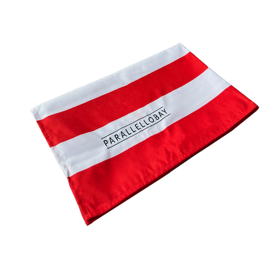 Parallello Bay Towel Gibson Red, photo 2, Scoop Wholefoods Cottesloe