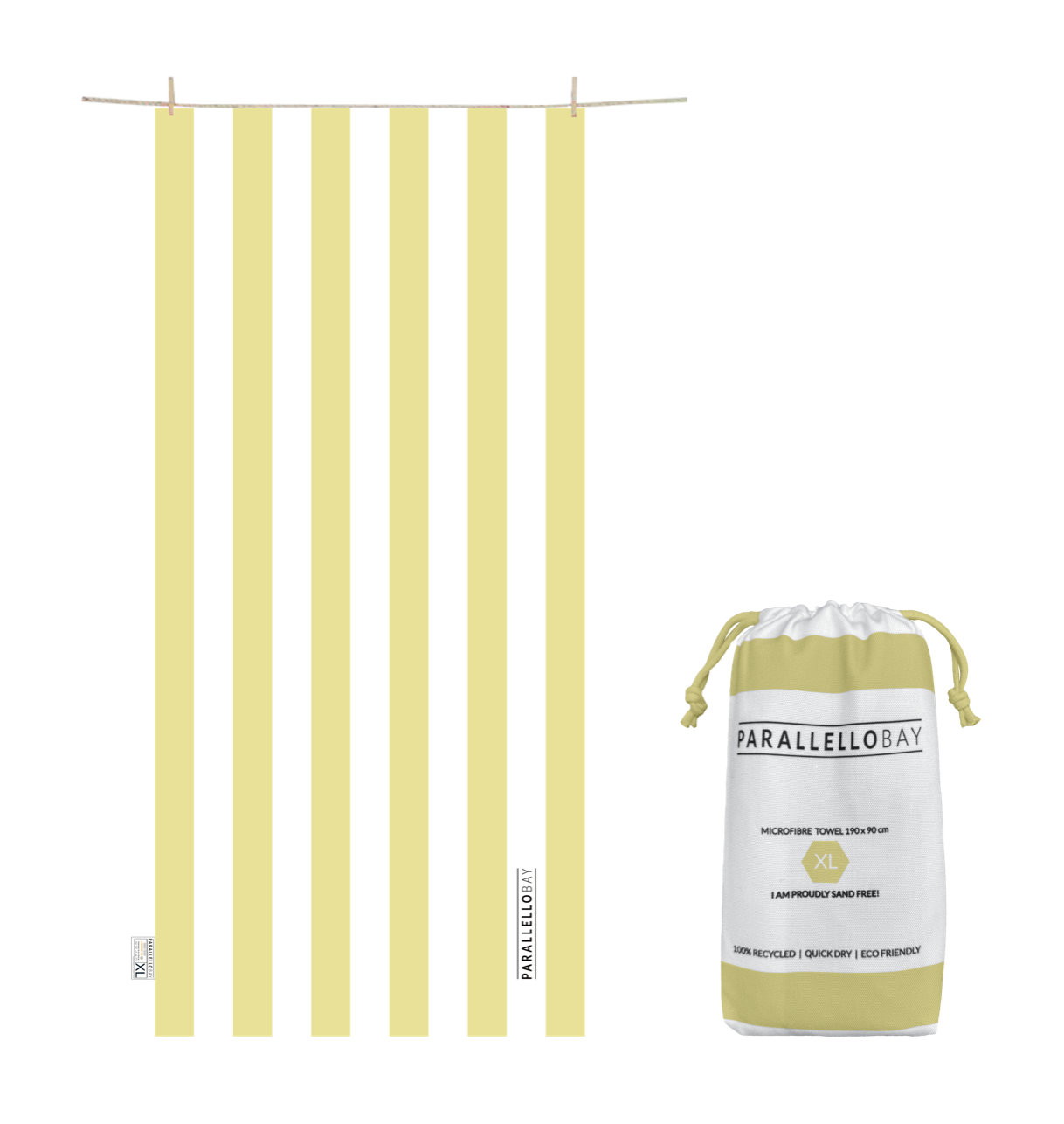 SAND-FREE BEACH TOWEL YELLOW