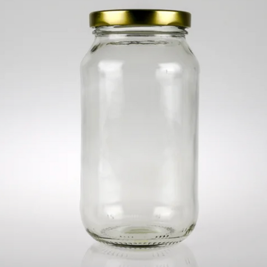 500ml glass jar with gold lid