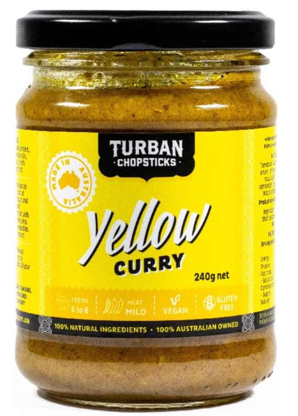 Yellow Curry Paste Turban Chopsticks
