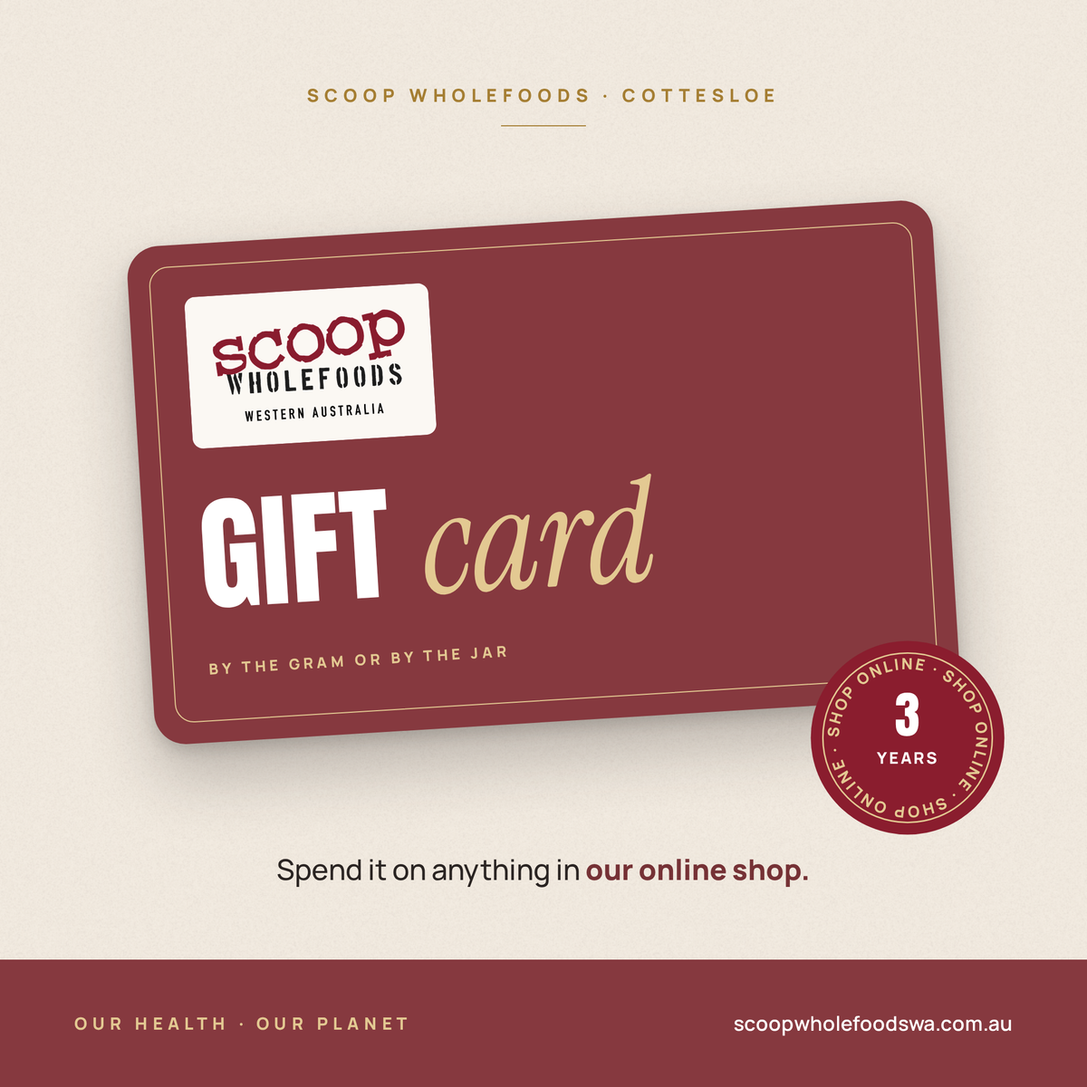 Scoop Wholefoods Gift Card