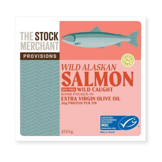 Stock Merchant Wild Salmon in EVOO