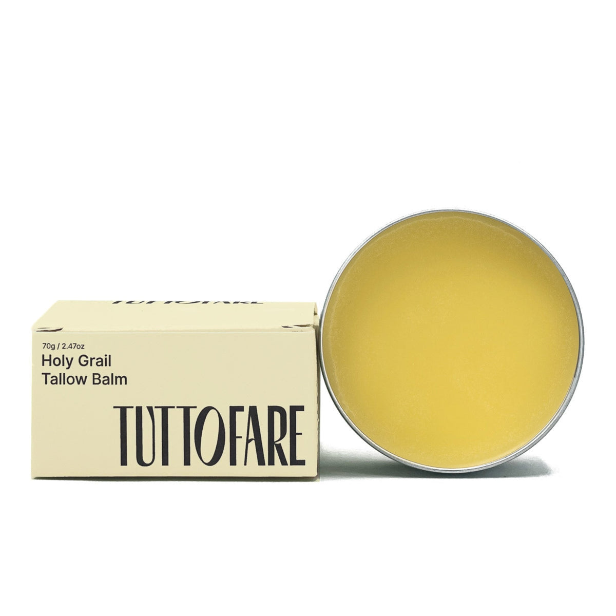 Tuttofare Holy Grail Tallow Balm open jar